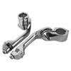 XFMT Chrome 1.25" Adjustable Highway Long Angled Foot Pegs Mounts