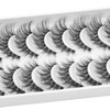 Clear Band False Eyelashes, D Curl, Russian Stripes, False Eyelashes,