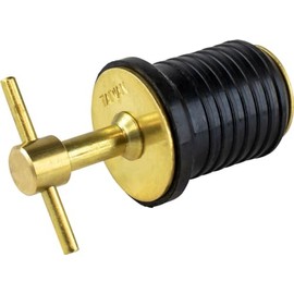 Sea Dog 520082-1 Brass T-Handle Drain Plug - 1-1/4"