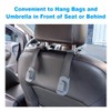 Hypersonic 2-Pack Car Backseat Organiser Hook Headrest Bag Hanger Vehicle