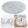Fenteer Round Fitted Tablecloth with Flannel Backing, Waterproof Wipeable Table
