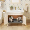 SIKADEER 31" x 22" Under Sink Mat Waterproof, Silicone Mat