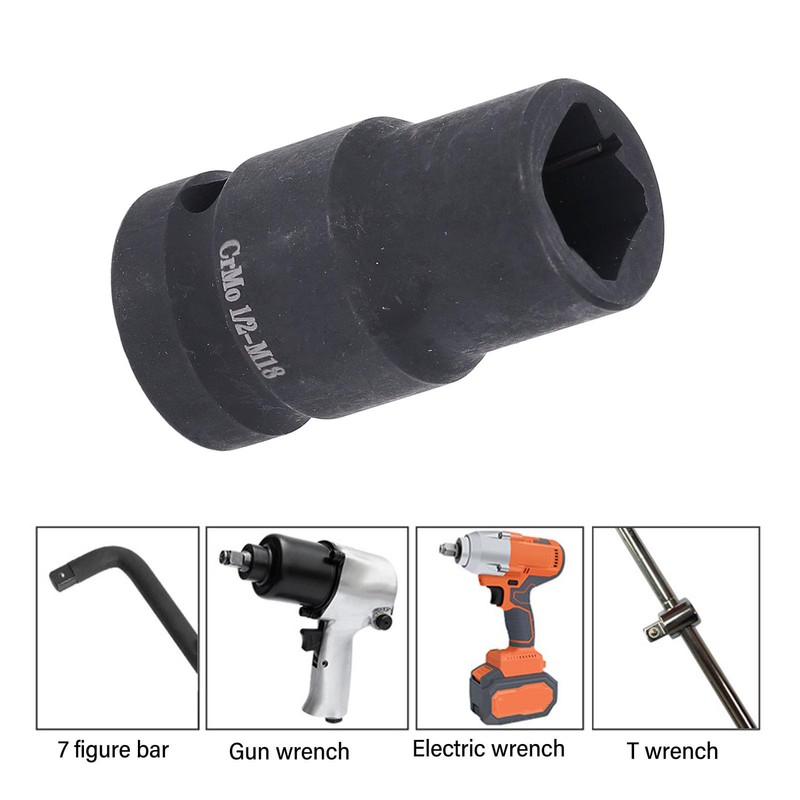 M18 Square Tap Socket, 1/2 Inch Female Square Hole, Perfect