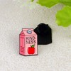 Kindness Apple Juice Box Pin Brooch, Positive Vibes Enamel Pin,