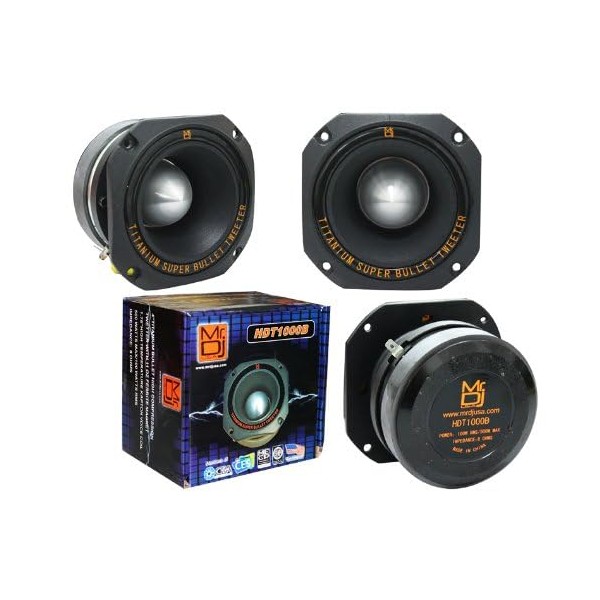 Mr. Dj USA HDT1000B 4-Inch (4") Titanium Bullet High Compression