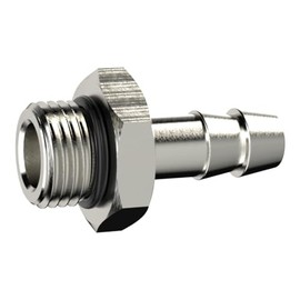 Screw-In Hose Nozzle, Cylindrical, O-Ring, 1/4 Hose LW 9 for 239.507
