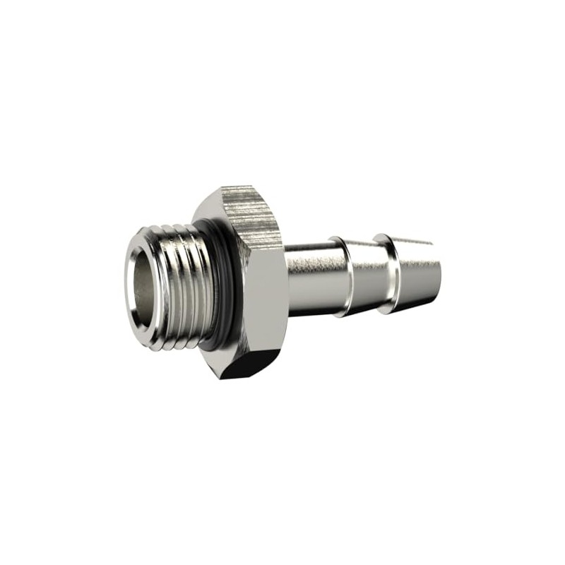Screw-In Hose Nozzle, Cylindrical, O-Ring, 1/4 Hose LW 9 for