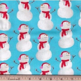 Freckle + Lollie - Best In Snow-Man  Quilting And Crafting Fabric