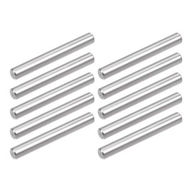 sourcing map 10Pcs 5mm x 32mm Dowel Pin 304 Stainless Steel Pegs Support Shelves Silver Tone