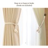 SanKristo Curtain Tiebacks 4 Pieces, No Punching Adjustable Length with