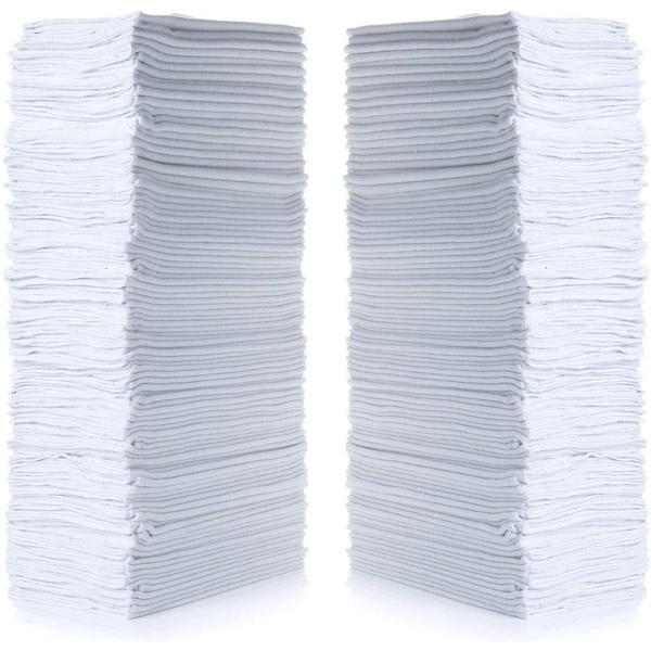 Simpli-Magic 79085 Shop Towels, 14"x12", Premium, White, 50 Pack