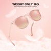 CARFIA Pink Mirrored Lightweight Polarized Sunglasses for Women UV Protection,