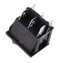 CABLEPELADO SPST 6 Pin Rocker Switch 6 Terminals 16A 250VAC 20A 125VAC Green Light