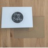 Freyheit 12 x Stylish Birthday Cards (A6 Format) Black and