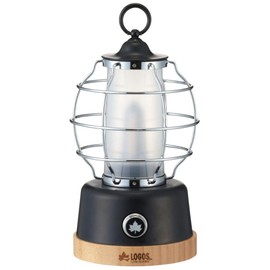 Logos 74175020 Bamboo Cabin Lantern, Black, Approx. Width 4.9 x Depth 5.3 x Height 9.1 inches (12.5 x 13.5 x 23 cm)