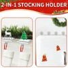 Set of 4 Metal Christmas Stocking Holders for Mantle,Heavy Duty