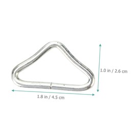 VICASKY 30Pcs Portable Triangle Buckles High Strength DIY Trampoline Rings for Repair Replacement Versatile Use Outdoor Activities and Bag Tightening