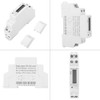 DDS5188 LCD Digital Din Rail Electric Meter 5-25A For Kilowatt