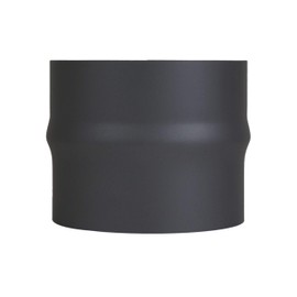 LANZZAS Flue Pipe Extension from Diameter 150 mm to Diameter 160 mm – Colour: Metallic Black – Stove Pipe Extension