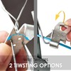 QMARK Fence Wire Twister Tool Set, T-Post Clip Tool, Stainless