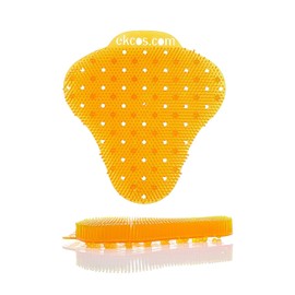 Diversey Ekcos EKS-13C-12 ekcoscreen 60 Day Premium Anti-Splash Urinal Screen, Deodorizer for Cleaner Restrooms, Citrus Scent, Orange, 12-Screens