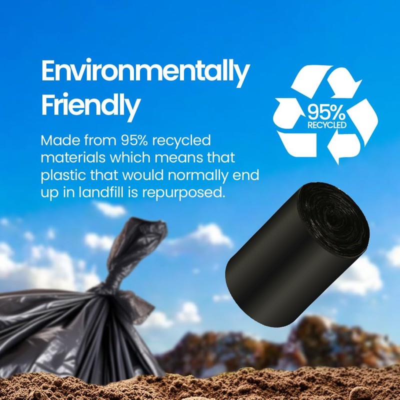 White Magic Eco Basics Degradable Garbage Bags 12 litre Capacity,