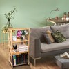 Hedume Bookcase, 3-Tier Open Shelf Bookcase, Small Bamboo Bookshelf, Bamboo