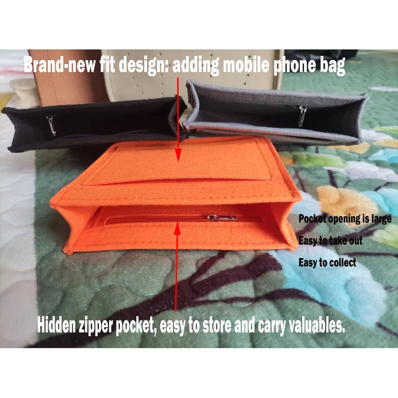 Lckaey Felt Organizer-for Hermes Evelyne III tpm pm gm Bag