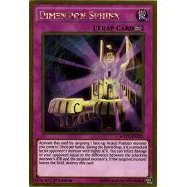 Yu-Gi-Oh! - Dimension Sphinx (MVP1-ENG23) - The Dark Side of Dimensions Movie Pack Gold Edition - 1st Edition - Gold Rare