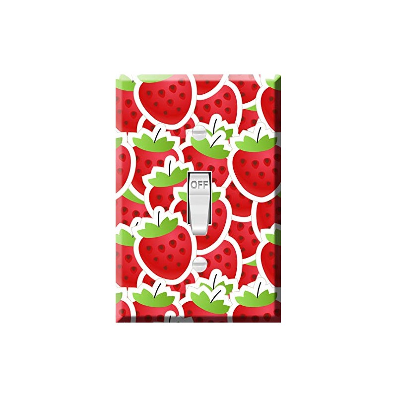 Toggle Wallplate, Single Light Switch Cover Plate - Fresh red
