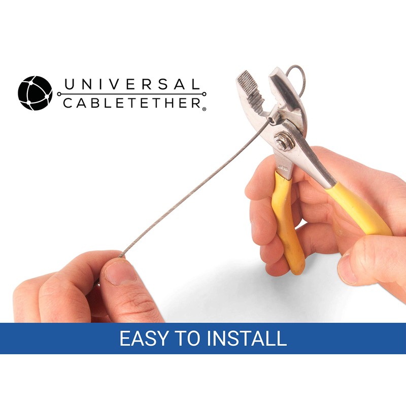 Universal CableTether - Heavy Duty Custom Length Cable Tethers (10