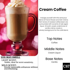 2 Pack Pick 80+Scents Car Air Freshener Hanging Car Diffuser Made in USA Last for 120 Days:_C67-Cream Coffee