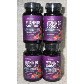 Built By Nature Lot Of 4 Built By Nature Vitamin D3 5000IU Immune Support 60 Chewables 05/2027