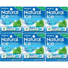 Mentholatum ( 2x6 tubes ) Mentholatum Lip Balm NATURAL ICE  Original OUTDOOR SPF 15 12 Tubes