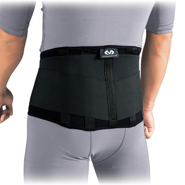 McDavid M495 Waist Supporter, Light Back Support, Fixed, Compression, Heat Retention, Stay, Breathable, S, Black, Sports, Daily Life, Work