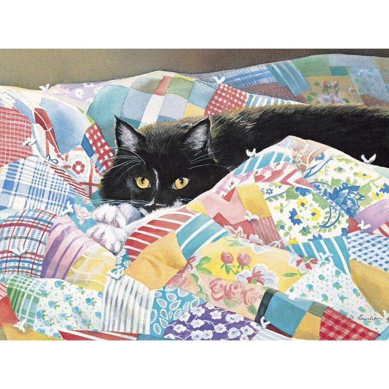 Lang Companies, Grandma's Quilt 500 Piece Puzzle by Susan Bourdet