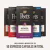 Peet's Coffee, Dark and Medium Roast Espresso Capsules Variety Pack