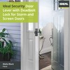 Ideal Security Storm Door Handle Set with Lock (4 Piece