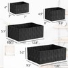 Posprica Woven Storage Baskets for Organizing 6 Pack, Large&Small Storage