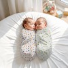 Muslin Swaddle Blankets 2 Pack 43” x 43”, 1 Burp