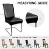 WENZMOC PU Leather Dining Chair Covers Removable 100% Waterproof Chair