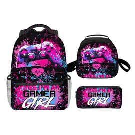 Oiibid Backpack 3pcs, Multiple Themes, Suitable For Work, 17 Inch Backpack With Compartment (Style-7)