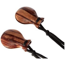 Gewa 830415 BSX Kastagnetten mit Chord (Paar) Indisches Rosenholz,Brown