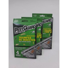 Pest Guard 3x PestGuard Pest Guard Disposable Insect Traps - 4x Traps Per Box - 12 Total