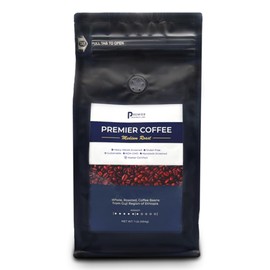 Premier Research Labs Organic Whole Roasted Coffee Beans - Medium Roast, From Guji Region of Ethiopia, Crafted for Optimal Health Benefits, Sweet & Fruity, Well-Balanced, Gluten Free - 1 Pound