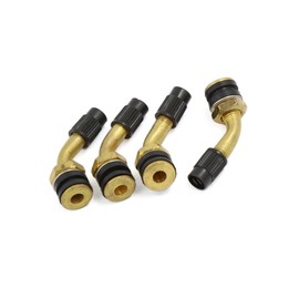 REPAIROCK Motorcycle ATV Brass Bent Angled Tubeless Tyre Tire Valve Stem 4pcs Auto Replacement Parts