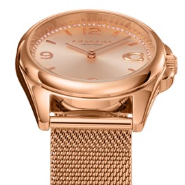 Coach 14504143 Watch GREYSON 14504143 Pink Gold Dial Quartz Waterproof Daily Life Mineral Glass 36mm Gold, multicolor (pink / gold), Bracelet Type