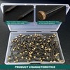 Picture Pins Nails, 100pcs Picture Hanging Nails for Wall Pins
