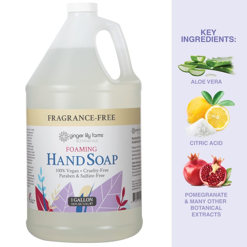 Ginger Lily Farms Botanicals All-Purpose Foaming Hand Soap Refill, Fragrance