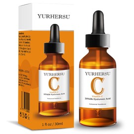 Suero Facial De Vitamina C, Ácido Hialurónico Esencia Facial, Hidratante De Larga Duración, Anti-Envejecimiento, Antioxidante Rápidamente Absorbe Líneas Finas Y Arrugas No Pegajosas Tono De P